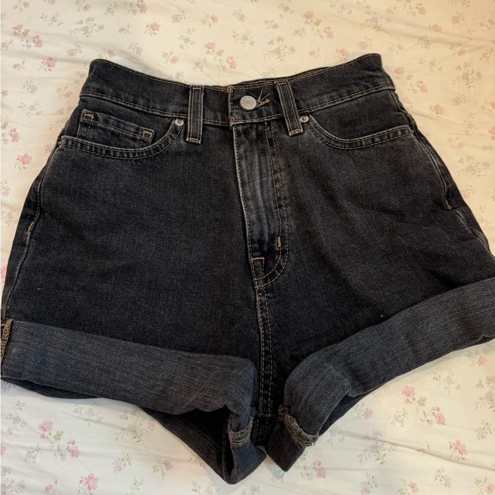BDG denim mom shorts
